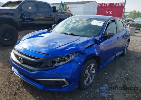 2020 Honda Civic Lx from USA, damaged, VIN 19XFC2F68LE024924